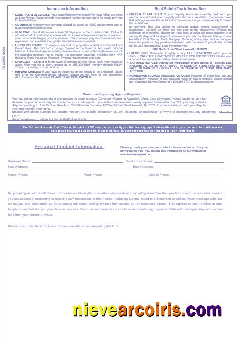 USA First Century Bank mortgage statement, 3 pages 3